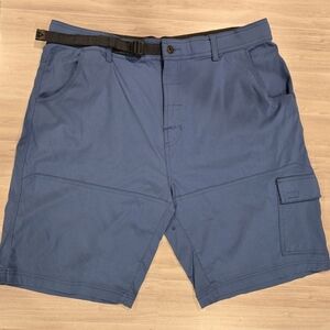 Gerry Men's Venture Flat Front Stretch Cargo Short Shade Blue Size 40.